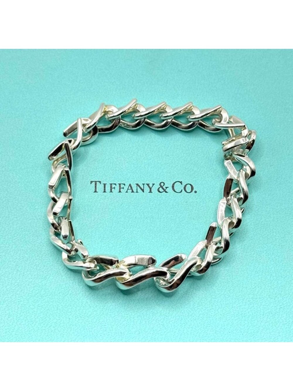 Tiffany & Co Bracelet Forge 22 Frames Silver 925 Sterling